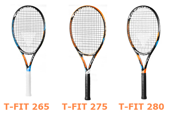 3 versions de raquettes pour la T-Fit de Tecnifibre
