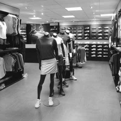 L'entrée du magasin